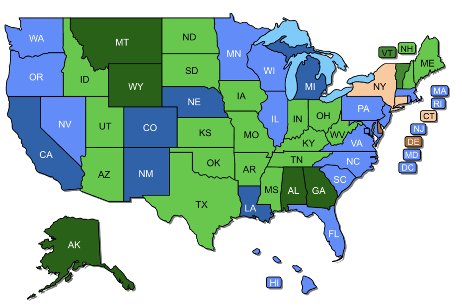 Which States Allow Concealed Carry This Map Shows Who Can Legally My Xxx Hot Girl